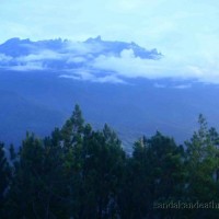 MT KINABALU FROM THE HOTEL